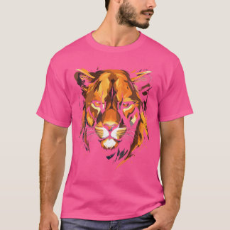 Mountain Lion Colorful Animal Wildlife Li T-Shirt