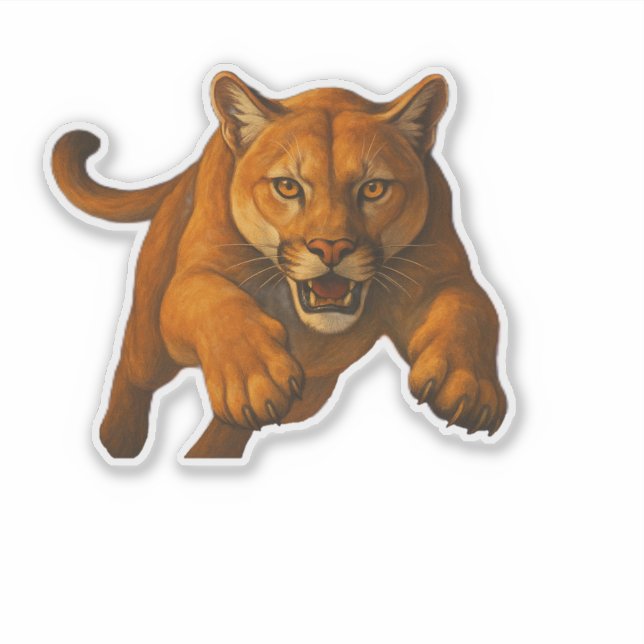 Mountain Lion Cut-out sticker (Vorderseite)