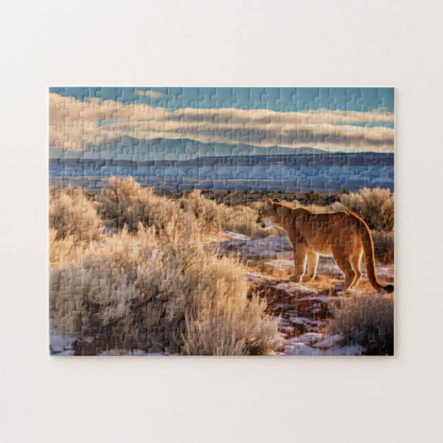 Mountain Lion Game Puzzle (Horizontal)