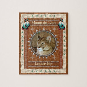 Mountain Lion - Leadership- Jigsaw Puzzle mit Box