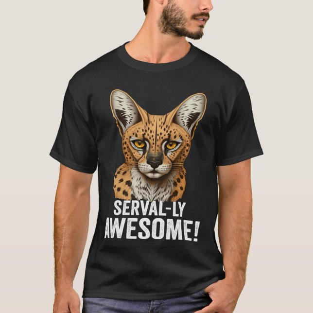 Mountain Lion Ohio Wild Cat Amiry Serval Cat T-Shirt (Vorderseite)