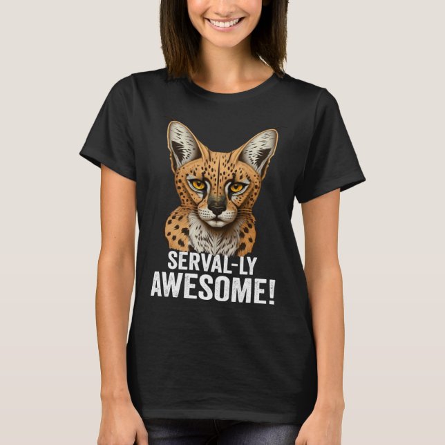 Mountain Lion Ohio Wild Cat Amiry Serval Cat T-Shirt (Vorderseite)