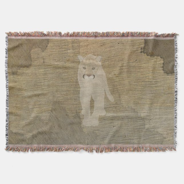Mountain Lion Throw Blanket Decke (Vorderseite)