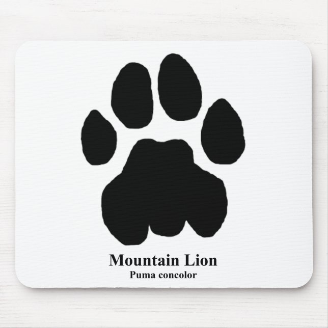 Mountain Lion Track Mousepad (Vorne)