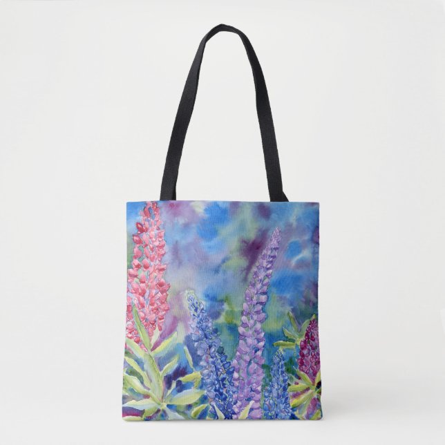 "Mountain Lupines" Schulter-Tasche (Vorderseite)