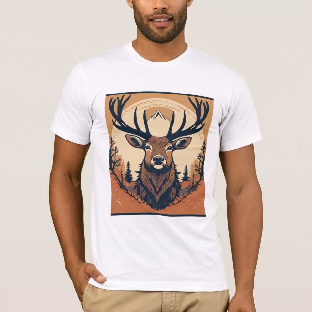 Mountain Majesty Deer T-Shirt (Vorderseite)