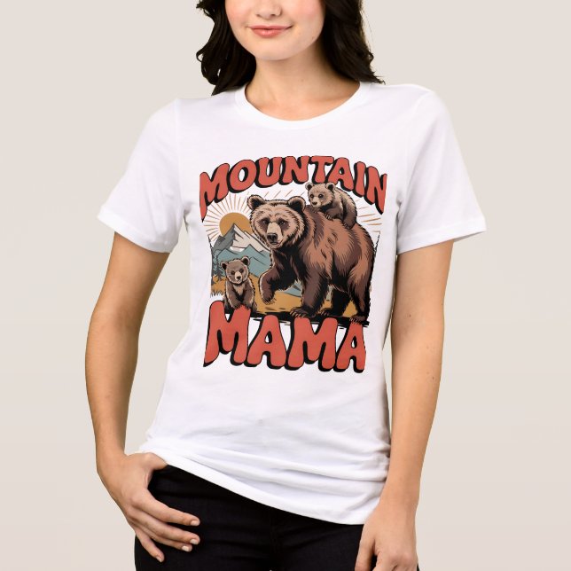 Mountain Mama Design Tri-Blend Shirt (Vorderseite)