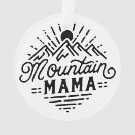 Mountain Mama Retro boho Ornament