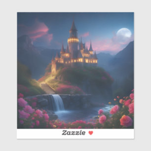 Mountain Midnight Castle Four Aufkleber