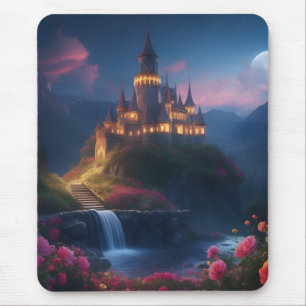 Mountain Midnight Castle Four Mousepad
