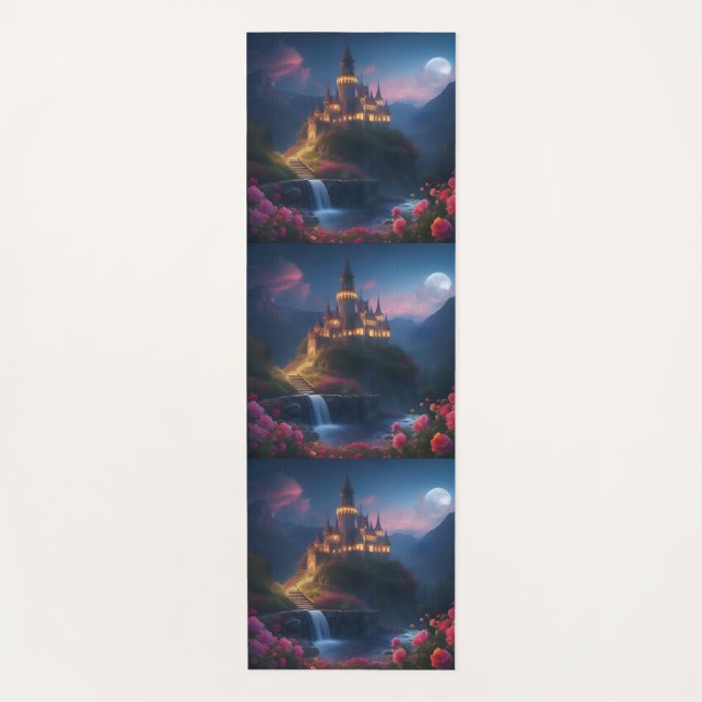 Mountain Midnight Castle Four Yogamatte (Vorderseite)
