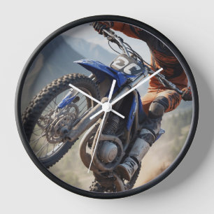 Mountain Motocross Rennen Uhr