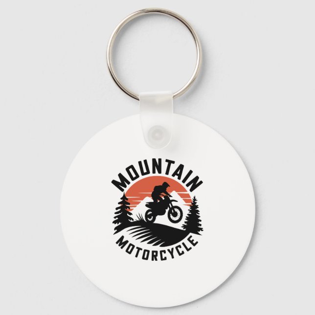 Mountain Motorcycle Schlüsselanhänger (Vorderseite)