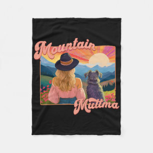 Mountain Muttma Boho Hund Wanderweg Camping Abente Fleecedecke