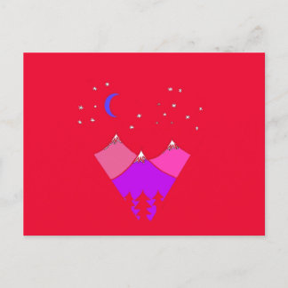 Mountain Night Sky Card - Geburtstag, Danke, NYE Postkarte