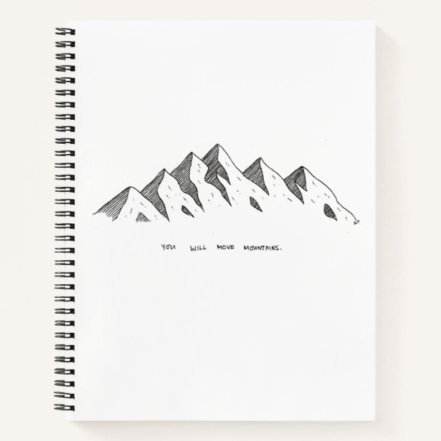 Mountain Notebook Notizbuch (Vorderseite)