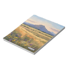 Mountain on the plain notizblock