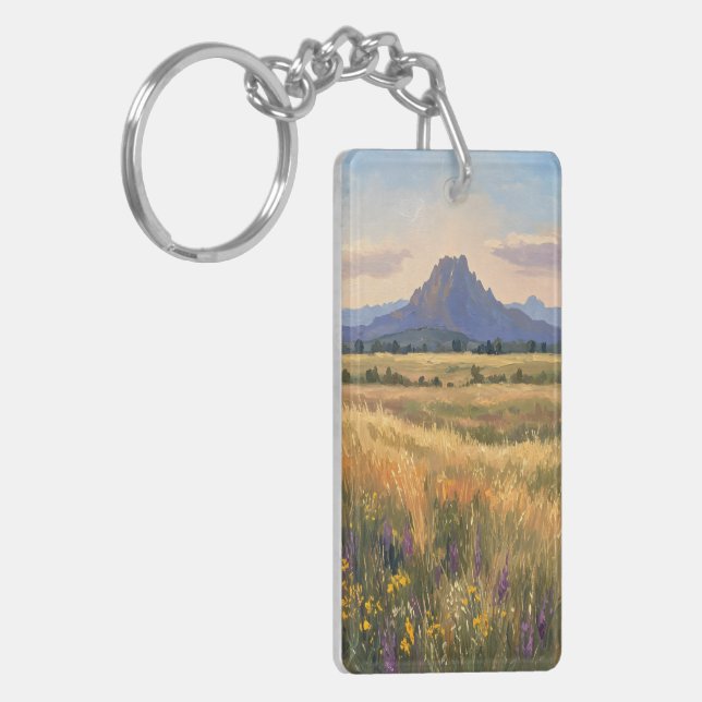 Mountain on the plain schlüsselanhänger (Vorderseite links)