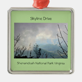 Mountain Overlook Skyline Drive Ornament Aus Metall