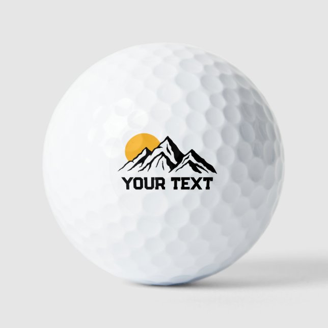 Mountain Painting Wilderness Custom Golfball (Vorderseite)