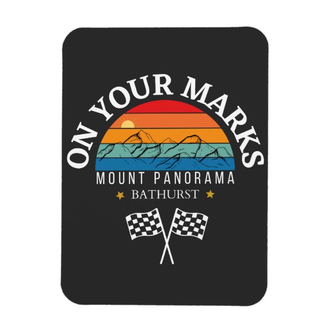 Mountain Panorama Bathurst Australien Motorsport Magnet (Vertikal)
