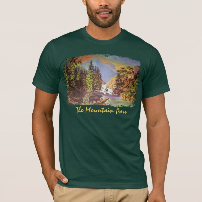 Mountain Pass Men-Shirt T-Shirt (Vorderseite)