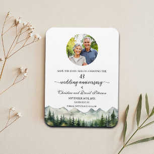 Mountain Pine 43 Hochzeitstag Save the Date Magnet