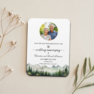 Mountain Pine 56 Hochzeitstag Save the Date Magnet