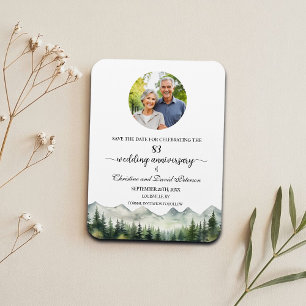 Mountain Pine 83 Hochzeit Jubiläum Vormerkung Magnet