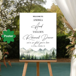 Mountain Pines Probe Dinner Willkommen Poster