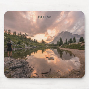 Mountain Pond Custom Mongram Mousepad
