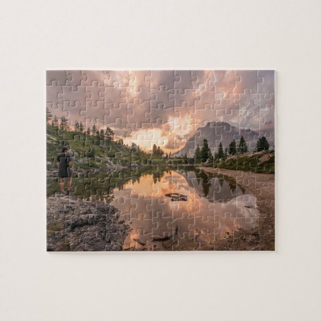 Mountain Pond Foto Puzzle (Horizontal)