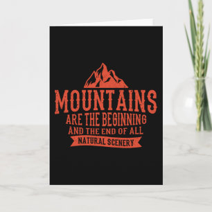 MOUNTAIN QUOTES Funny Wandern Wanderer Karte