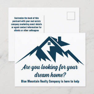 Mountain Real Anwesen Company Custom Marketing Postkarte