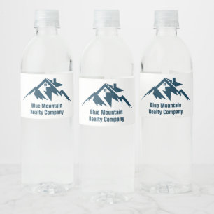 Mountain Real Anwesen Company Custom Marketing Wasserflaschenetikett