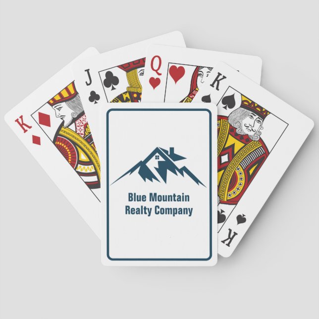Mountain Real Estate Company Custom Marketing Spielkarten (Rückseite)