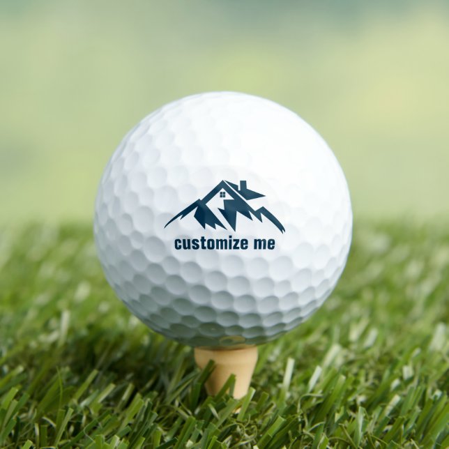 Mountain Real Estate Company Custom Realtor Golfball (Insitu T-Shirt)
