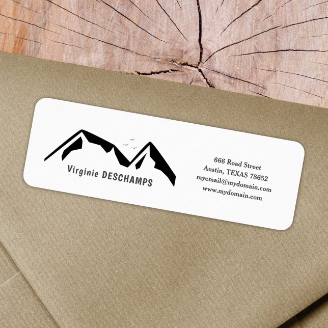 Mountain Return Address Label (Mountains Return Address Label)