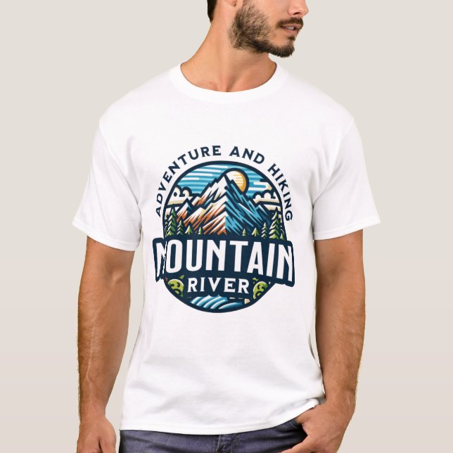 Mountain River: Abenteuer & Wandern T-Shirt (Vorderseite)