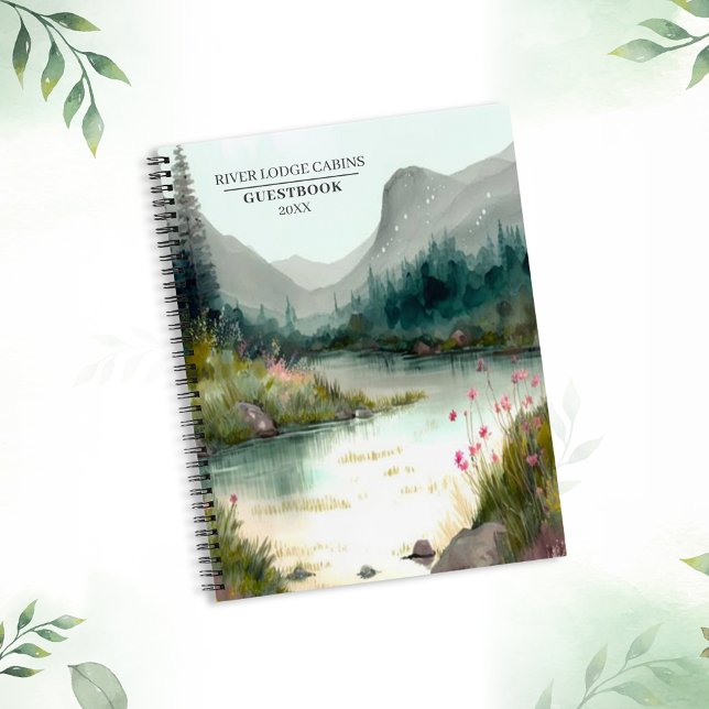 Mountain River Adventure Guest Spiral Notebook Notizbuch (Von Creator hochgeladen)