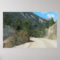Mountain Road Landschaftsbild Foto Naturewall Post