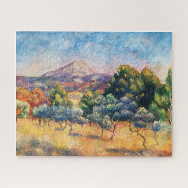 Mountain Sainte-Victoire Paysage von Renoir Puzzle (Horizontal)