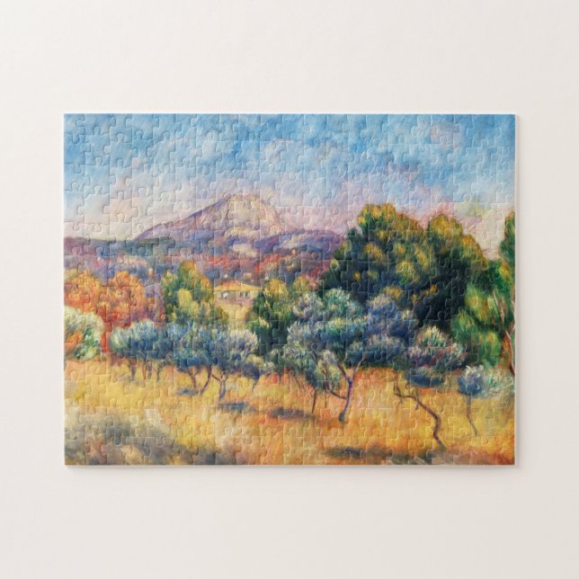 Mountain Sainte-Victoire Paysage von Renoir Puzzle (Horizontal)