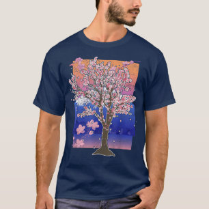 Mountain Sakura Tree Japanisch Rosa Blume Kirsche  T-Shirt