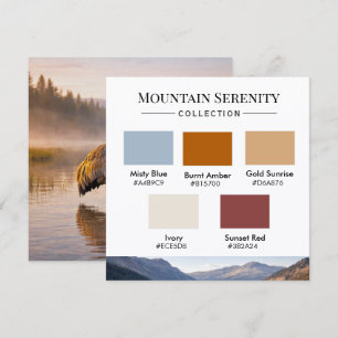 Mountain Serenity Farbpalette Karte