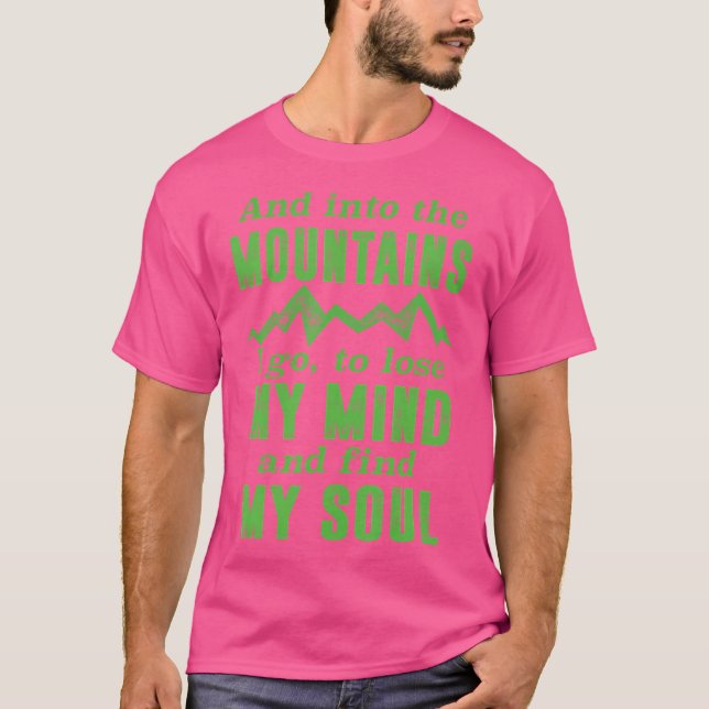 Mountain Shirt Naturgeschenk Skifahren Wandern Ris (Vorderseite)