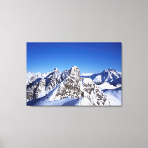 Mountain St Anton Austria Ferienkarte Leinwanddruck