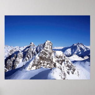 Mountain St Anton Austria Ferienkarte Poster