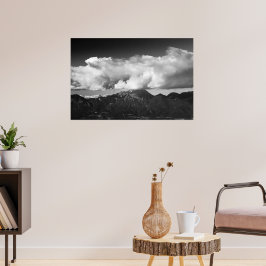 Mountain Storžič, Slowenien unter Wolken Poster
