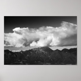 Mountain Storžič, Slowenien unter Wolken Poster
